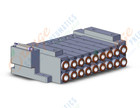 SMC SS5V3-10FD1-07B-C10 mfld, plug-in, d-sub connector, SS5V3 MANIFOLD SV3000