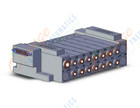 SMC SS5V3-10FD2-07DS-N7 mfld, plug-in, d-sub connector, SS5V3 MANIFOLD SV3000