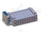 SMC SS5V3-W10S1A3ND-08B-N7 mfld, plug-in, SS5V3 MANIFOLD SV3000