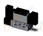 SMC VFR3200-3FZB-02N valve dbl plug-in base mount, VFR3000 SOL VALVE 4/5 PORT