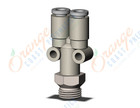 SMC KQ2U04-U01N fitting, branch y, KQ2(UNI) ONE TOUCH UNIFIT (sold in packages of 10; price is per piece)