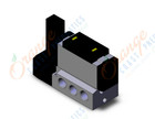 SMC VFS5101-5FZA-04T valve sgl plugin base mt, VFS5000 SOL VALVE 4/5 PORT