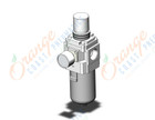 SMC AW40-N06GH-Z-B filter regulator, AW MASS PRO