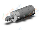 SMC CDG1BA50-50Z-M9P cylinder, CG/CG3 ROUND BODY CYLINDER