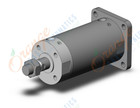 SMC CDG1GA100-100Z cylinder, CG/CG3 ROUND BODY CYLINDER