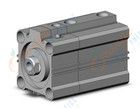 SMC CDLQB50-25DC-B cyl, compact w/lock sw capable, CLQ COMPACT LOCK CYLINDER