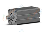 SMC CQSBS20-45DCM cylinder compact, CQS COMPACT CYLINDER