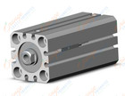 SMC CDQSYB25-50DC-M9BWS cylinder, smooth type, CQSY SMOOTH CYLINDER