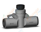 SMC AS3002F-10A flow control,inline w/fitting, FLOW CONTROL W/FITTING