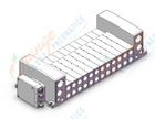 SMC VV5QC41-1203SVA mfld, plug-in,, VV5QC41 MANIFOLD VQC 5-PORT