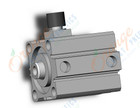 SMC CDBQ2B50-10DC-RL cyl, compact, locking, sw cap, CBQ2 CYLINDER COMPACT LOCKING