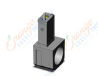 SMC IS10E-40N06-6LPR-A press switch w/ piping adapter, IS/NIS PRESSURE SW FOR FRL
