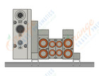 SMC SS5V1-W10S1A3ND-02B-C6-D mfld, plug-in, SS5V1 MANIFOLD SV1000