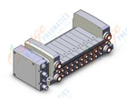 SMC VV5QC21-09C6SQAN-R mfld, plug-in, VV5QC21 MANIFOLD VQC 5-PORT