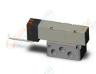 SMC VQ5351-3G1-04T valve, 3 pos. non plug-in (ac), VQ5000 VALVE, SOL 5 PORT