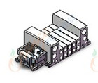 SMC VV5QC41-0503FSD6D3 mfld, plug-in,, VV5QC41 MANIFOLD VQC 5-PORT