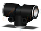 SMC KQ2T12-10A-X35 fitting, diff dia union tee, KQ2 FITTING (sold in packages of 10; price is per piece)