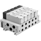SMC VV5Q51-1003TFU3-SB mfld, plug-in, vq5000, VV5Q51/55 MANIFOLD