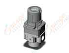SMC ARG40-N04G3-1Z regulator, gauge-handle, ARG REGULATOR W/PRESSURE GAUGE