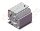SMC NCDQ2A25-10TZ cylinder, NCQ2-Z COMPACT CYLINDER