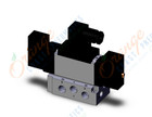 SMC VFR3410-5DZC-02 valve dbl non plugin base mt, VFR3000 SOL VALVE 4/5 PORT