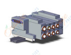 SMC SS5V3-10FD2-03D-C8-D mfld, plug-in, d-sub connector, SS5V3 MANIFOLD SV3000