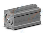 SMC CDLQA50-50D-B-M9PMDPC cyl, compact w/lock sw capable, CLQ COMPACT LOCK CYLINDER