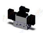 SMC VFR3410-3D-03 valve dbl non plugin base mt, VFR3000 SOL VALVE 4/5 PORT