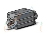 SMC RDQD20-25M cyl, compact, air cush, sw cap, RQ COMPACT CYLINDER