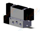 SMC VFS4200-5F-03F valve dbl plug-in base mnt, VFS4000 SOL VALVE 4/5 PORT