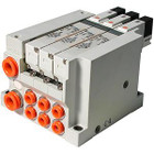 SMC VV5Q21-05C6L1 mfld, plug-in, vq2000, VV5Q* MANIFOLD VQ 4/5 PORT