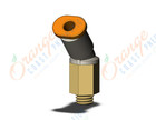 SMC KQ2K01-32A1 fitting, 45 degree elbow, KQ2 FITTING (sold in packages of 10; price is per piece)