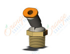 SMC KQ2K01-34AS1 fitting, 45 degree elbow, KQ2 FITTING (sold in packages of 10; price is per piece)