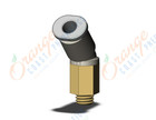 SMC KQ2K04-M5A1 fitting, 45 degree elbow, KQ2 FITTING (sold in packages of 10; price is per piece)