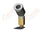 SMC KQ2K06-M5A1 fitting, 45 degree elbow, KQ2 FITTING (sold in packages of 10; price is per piece)