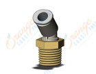 SMC KQ2K06-02AS1 fitting, 45 degree elbow, KQ2 FITTING (sold in packages of 10; price is per piece)