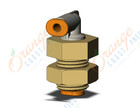 SMC KQ2LE01-00A1 fitting, bulkhead elbow, KQ2 FITTING (sold in packages of 10; price is per piece)