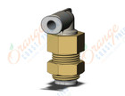 SMC KQ2LE04-00A1 fitting, bulkhead elbow, KQ2 FITTING (sold in packages of 10; price is per piece)