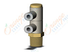 SMC KQ2VD04-02AS1 fitting, dbl uni male elbow, KQ2 FITTING (sold in packages of 10; price is per piece)