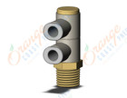 SMC KQ2VD06-02AS1 fitting, dbl uni male elbow, KQ2 FITTING (sold in packages of 10; price is per piece)