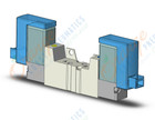 SMC SYJ3220-3LOZ-M3-F valve, dbl sol, body pt (ac), SYJ3000 SOL VALVE 4/5 PORT