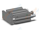 SMC MGPL100TN-125BZ-XC9 mgp-z cylinder, GUIDED CYLINDER