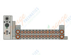 SMC SS5V1-W10S1A3ND-12B-N3 ss5v 12 station manifold, 4/5 PORT SOLENOID VALVE