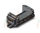 SMC SS5Y3-10F2-12B-N3D ss5y3 12 sta manifold base, 4/5 PORT SOLENOID VALVE