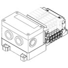 SMC SS5Y5-10S4V-08B-C8 ss5y5 8 sta manifold base, 4/5 PORT SOLENOID VALVE