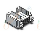 SMC SS5Y7-10S0-04B-N7D0 ss5y7 4 sta manifold base, 4/5 PORT SOLENOID VALVE