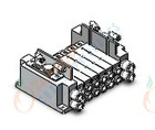 SMC SS5Y7-10S60-06J-N11 ss5y7 6 sta manifold base, 4/5 PORT SOLENOID VALVE