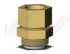 SMC KQ2E16-G04A fitting ,bulkhead connector, ONE-TOUCH FITTING (sold in packages of 10; price is per piece)