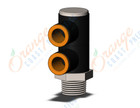 SMC KQ2VD11-36NS-X35 fitting, dble uni male elbow, ONE-TOUCH FITTING (sold in packages of 10; price is per piece)