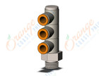 SMC KQ2VT07-35NP fitting, tple uni male elbow, ONE-TOUCH FITTING (sold in packages of 10; price is per piece)